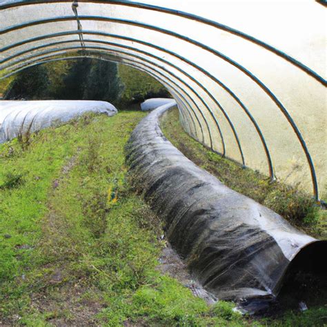 Schéma de l'agencement optimal d'une serre tunnel