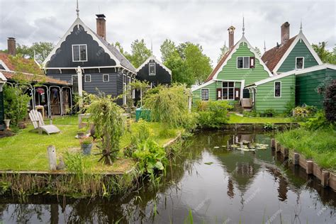Paysage typique de la campagne hollandaise avec un moulin et des champs de tulipes en fleurs