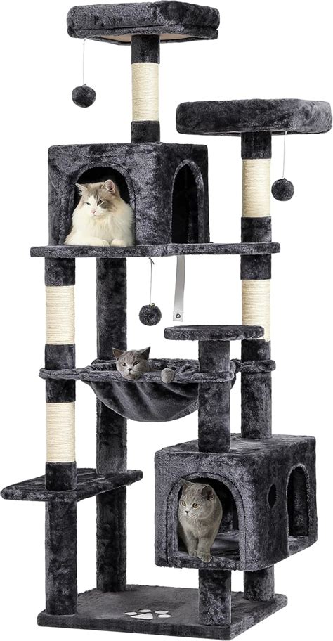 Grand arbre à chat avec plusieurs plateformes