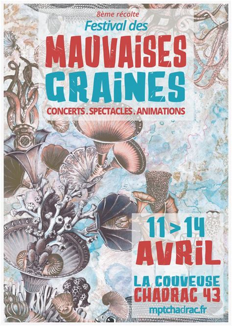 Affiche du festival des Mauvaises Graines