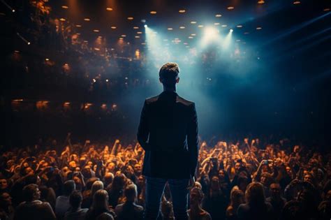 Image d'une scène de concert animée avec un public