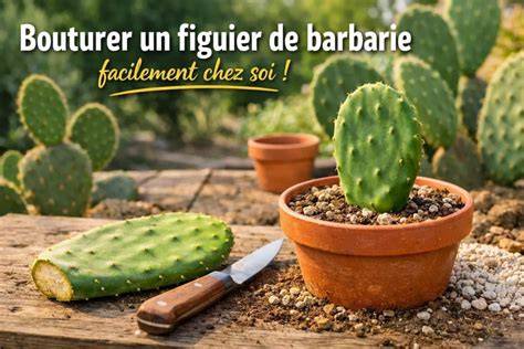 Image d'un figuier de Barbarie bouturé