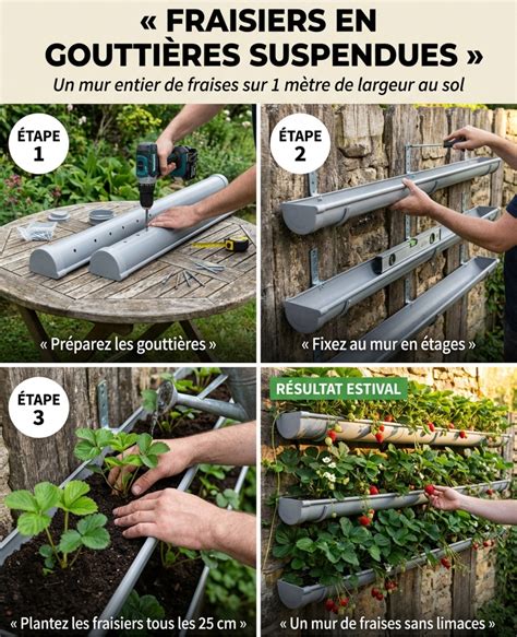 Schéma explicatif de la culture en gouttières suspendues