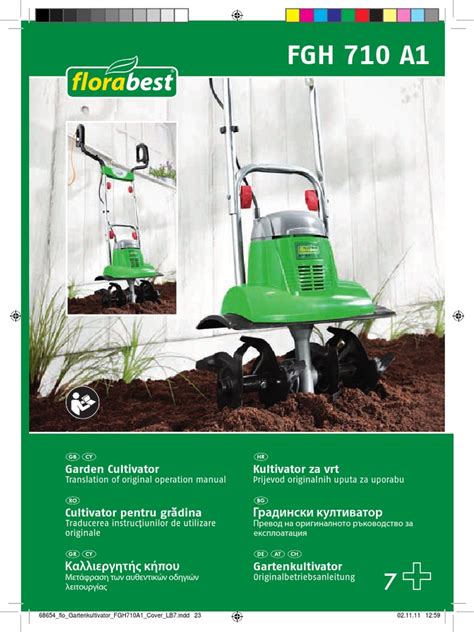 Motobineuse Florabest FGH 710 A1 en action dans un jardin
