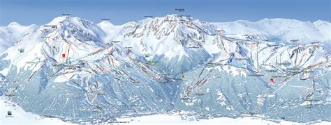 Carte du domaine skiable de Paradiski