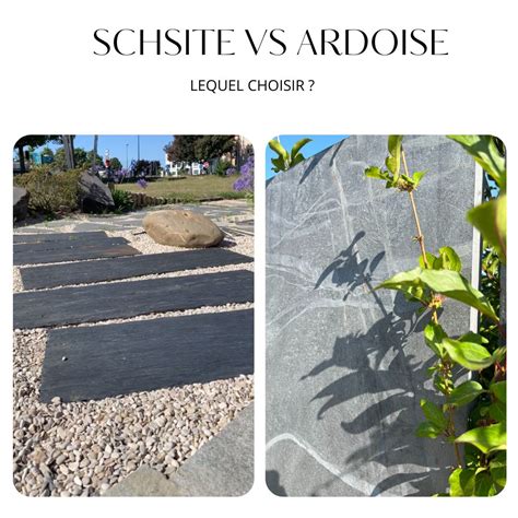 Comparaison entre ardoise et schiste