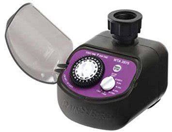 Schéma technique du programmateur Rain Bird WTA 2875 montrant les cadrans A, B et C