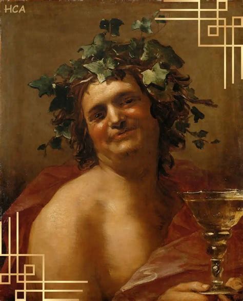 Dionysos couronné de lierre, entouré de ménades