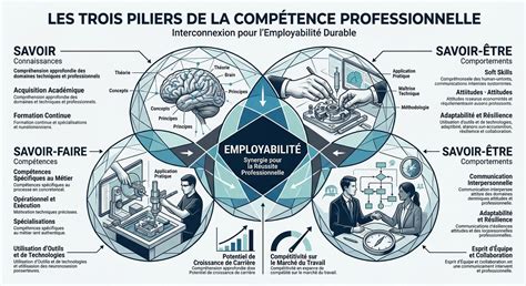 Infographie : le triptyque du bilan de compétences entrepreneuriales (Savoir, Savoir-faire, Savoir-être).