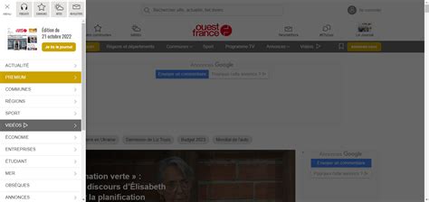 Interface de recherche sur un site de pièces détachées