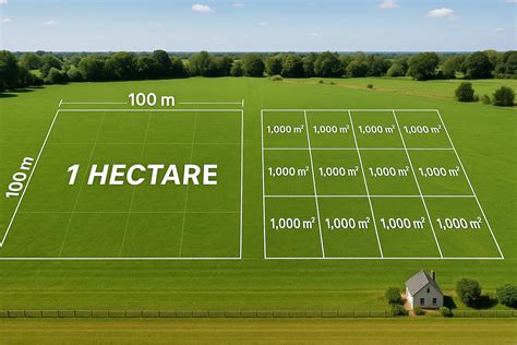 Plan détaillé du terrain extérieur de 5 hectares