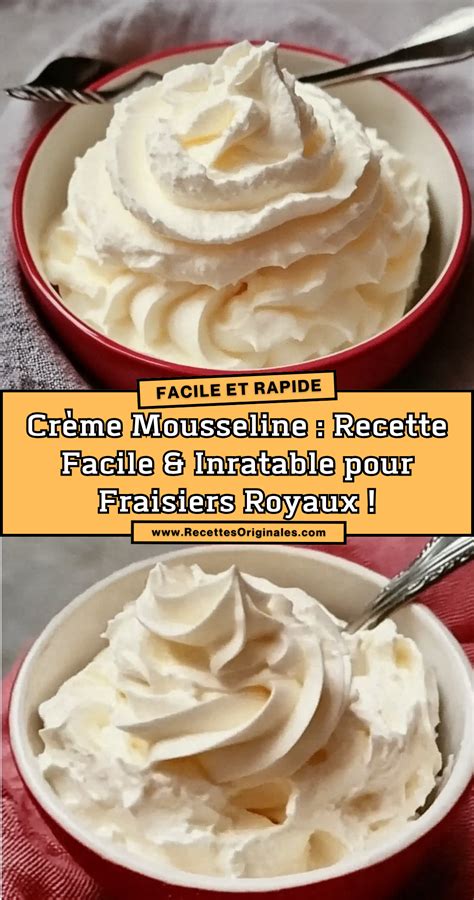 crème mousseline onctueuse