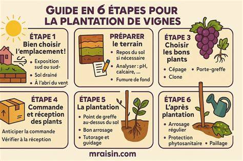 Schéma explicatif de la plantation d'une vigne vierge contre un mur