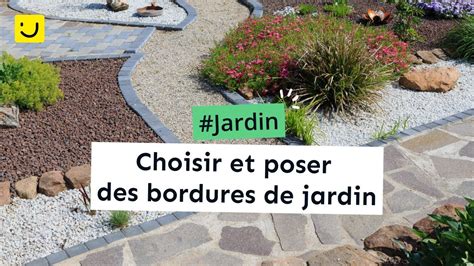 Schéma illustrant différentes zones d'un jardin délimitées par des bordures variées (pelouse, massif de fleurs, allée de gravier, potager)
