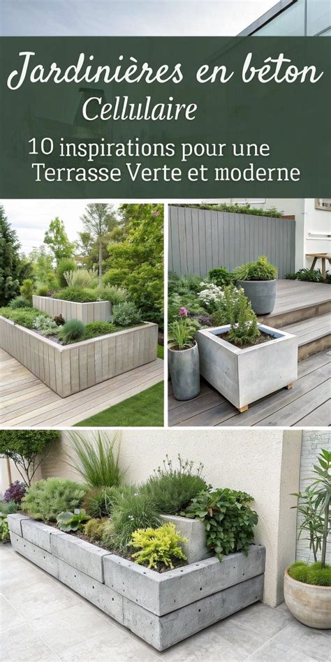 jardin rangé avec jardinières organisées