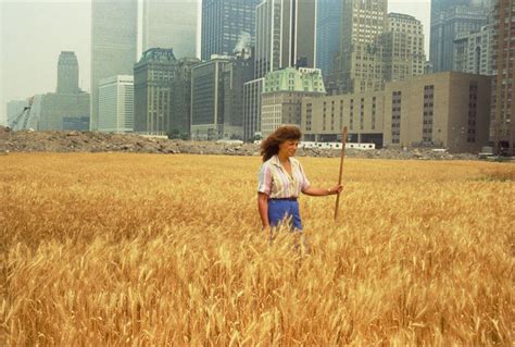 Agnes Denes (1931). Wheatfield, a confrontation, Art Basel, curated by Samuel Leuenberger (2024).