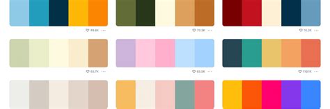 Palette de couleurs suggérée pour le rendu réaliste d'un pommier