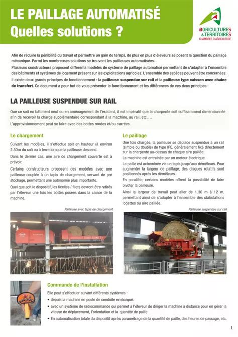 Infographie comparant différents systèmes de paillage automatisé