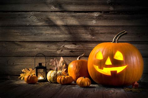 Lanterne en citrouille typique des festivités d'Halloween
