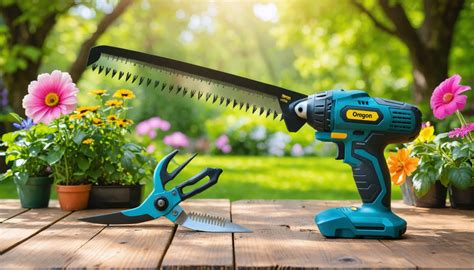 Illustration d'un jardin bien entretenu avec des outils sans fil