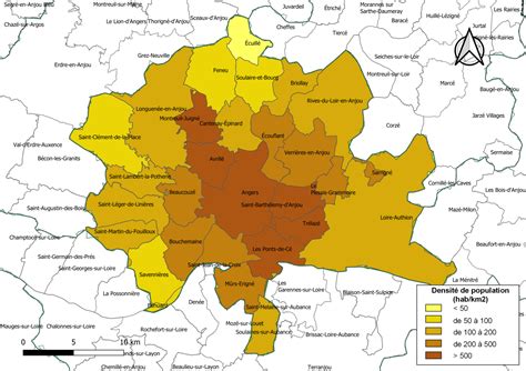 Carte des sites de compostage partagé à Angers Loire Métropole