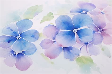 Galerie de variations de couleurs pour peindre des hortensias réalistes
