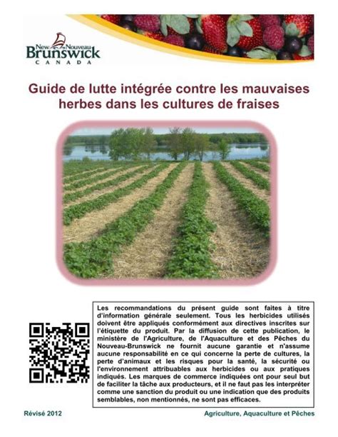 Schéma de la lutte intégrée contre les mauvaises herbes