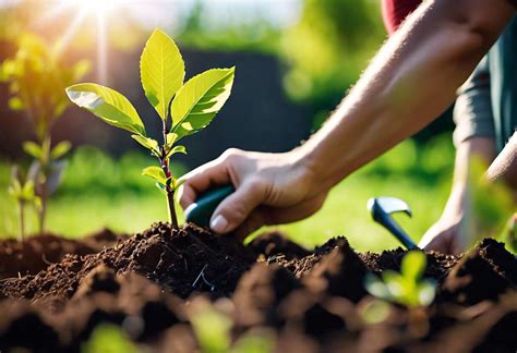 Jardinier donnant des conseils pour la plantation d'un arbre