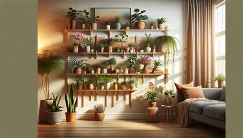 Une illustration montrant des plantes d'intérieur sur une étagère haute, hors de portée d'un lapin