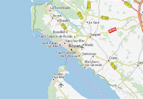 Carte touristique de Royan et ses environs