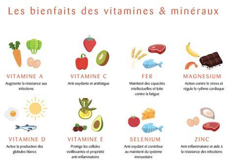 Infographie présentant les nutriments essentiels pour la santé du cheveu (fer, zinc, vitamines B)