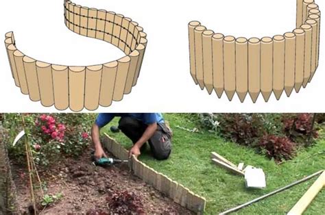 Installation pas à pas d'une bordure en planches de bois traité