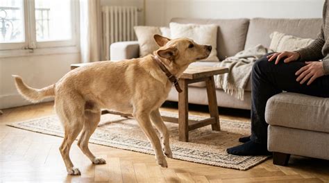 Chien se grattant de manière compulsive