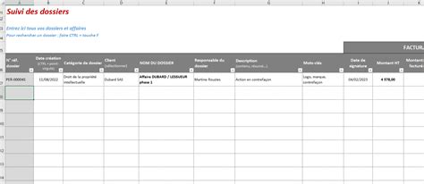 Tableau récapitulatif des dates clés : dépôts de dossiers, dates limites pour le palissage et échéances bancaires