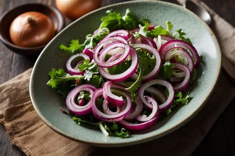 Oignons rouges tranchés pour une salade