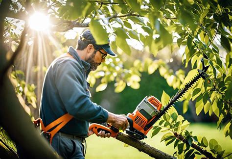 outils professionnels pour l'élagage et l'entretien des arbres