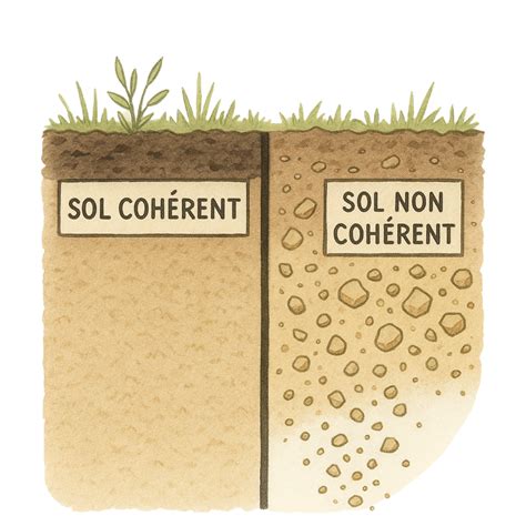 Infographie montrant la différence entre un sol scarifié et un sol non scarifié