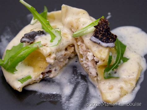 Ravioles au parmesan et huile de truffe