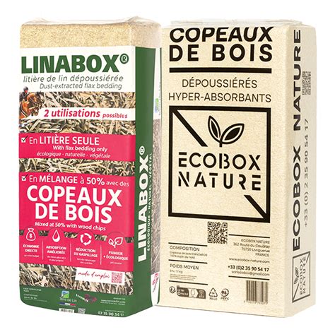 Comparatif visuel des textures de litières (copeaux, chanvre, lin)