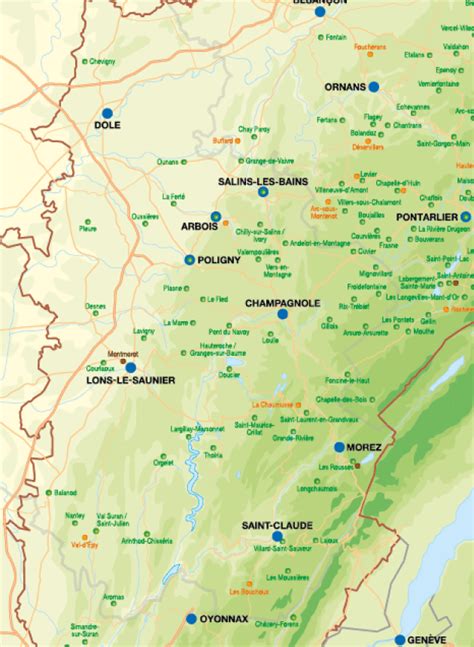 Carte des Routes du Comté