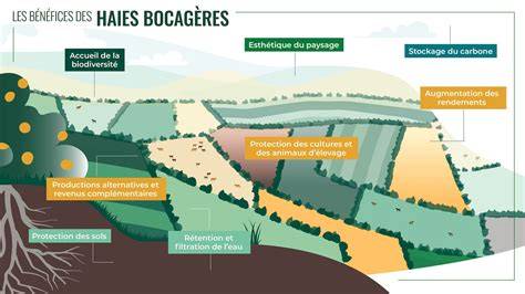paysage agricole avec haies bocagères et biodiversité