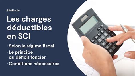 Infographie sur les charges déductibles en SCI à l'IR