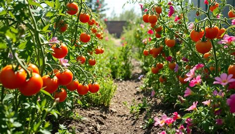 Photo d'un jardinier pulvérisant des pieds de tomates avec précaution