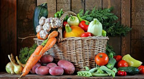 Photo d'un panier rempli de produits frais issus d'une cueillette matinale