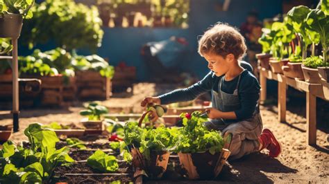 Enfants jardiniers en maternelle