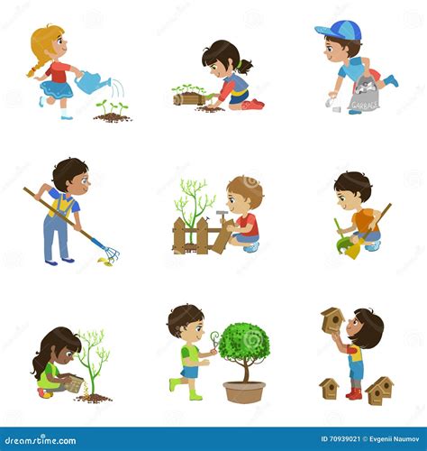 Dessins d'enfants inspirés du jardinage