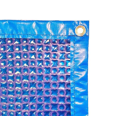 Bâche à bulles rectangulaire 8x4 avec bordure renforcée et œillets en laiton