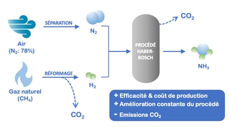 Schéma simplifié du procédé Haber-Bosch