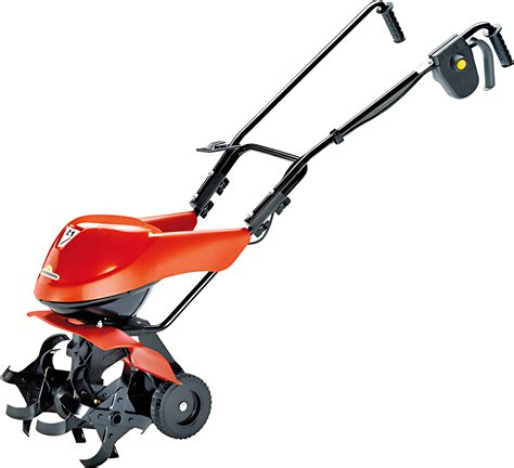Motobineuse électrique Eurosystems Z1 en action dans un petit jardin
