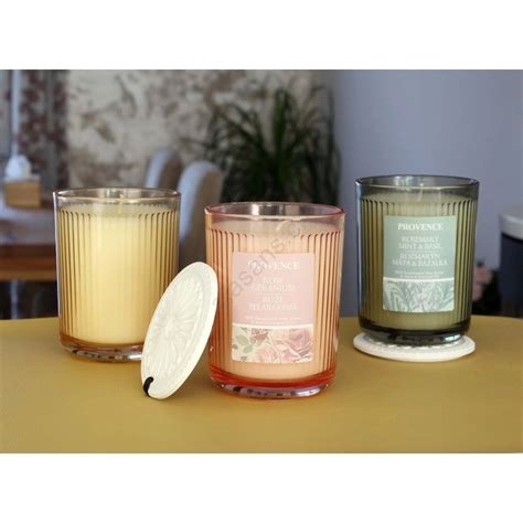 bougie parfumée au géranium